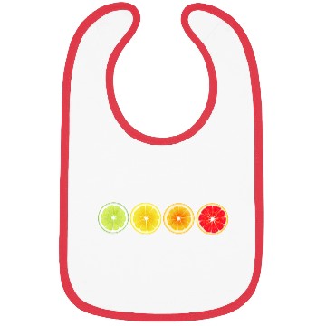 Discover Lime Lemon Orange Vitamin Citrus Wheels of a Bibs