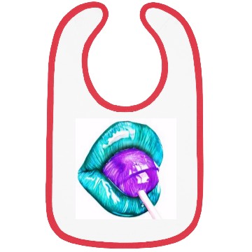 Discover GREEN LIPS AN LOLLIPOP Bibs