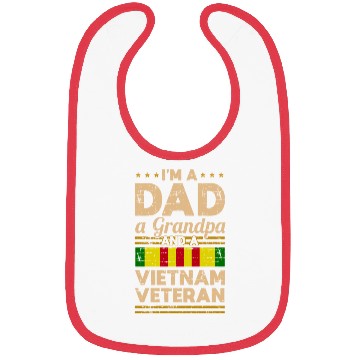 Discover Dad Grandpa Vietnam Veteran Vintage Bibs