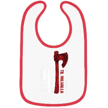 Discover Viking Axe Flag Til Valhalla Norse Mythology Bibs