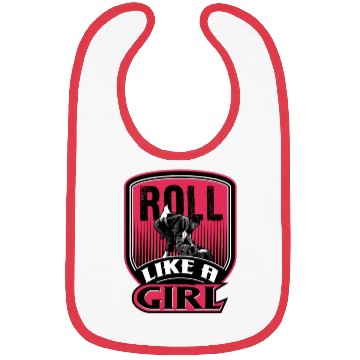 Discover Roll Like A Girl Brazilian Jiu Jitsu Gi Gift MMA B Bibs