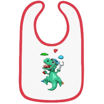 Discover Funny T-Rex Bouldering and Rock Climbing Gift Bibs