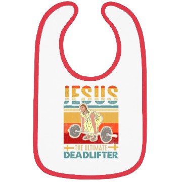 Discover Vintage Jesus The Ultimate Deadlifter Bibs