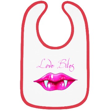 Discover Pastel Goth Love Bites Vampire Lips Valentine Bibs