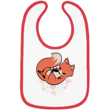 Discover Sakura Fox Cherry Blossom Bibs