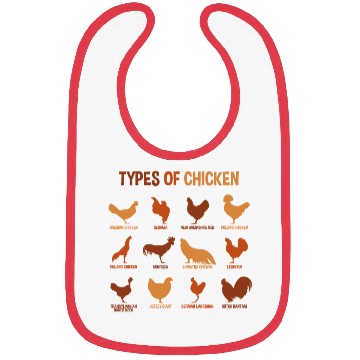 Discover Types of Chickens, Funny Chicken Lover Farmer Bibs