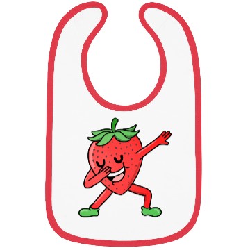 Discover Dabbing Strawberry For Strawberry Lover Bibs