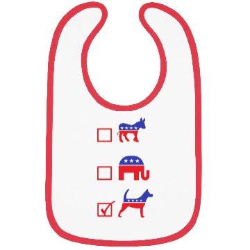 Discover Republican Dog Voting Ballot Paper Democrat Bibs