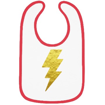 Discover Lightning Bolt Bibs Gold Printed Top