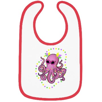 Discover Mardi Gras Octopus For Octopus Lover Bibs