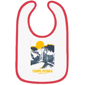 Discover Twin Peaks Welcome To Twin Peaks Poster Bibs