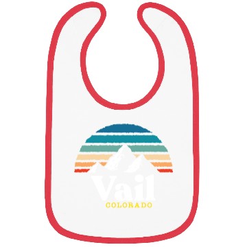 Discover Vail Colorado Usa Ski Resort 1980S Retro Gift Bibs
