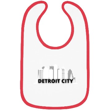 Discover Detroit City Skyscraper Skyline Bibs