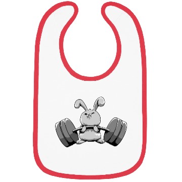 Discover Funny Rabbit Bunny Weight Lifting Gym Workout Bibs
