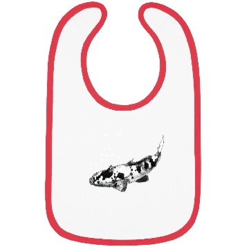 Discover Hand-drawn KOI CARP - Cool Ink Artwork - Sketchy Bibs