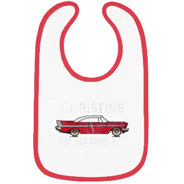 Discover Christine Classic Car Model Lover Automotive Theme Bibs