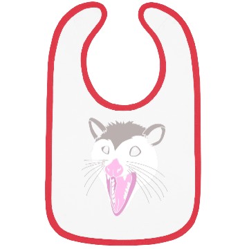 Discover Possum Opossum Face Bibs