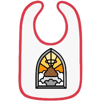 Discover Holy Shit stained glass Church poop Holy crap poo Bibs