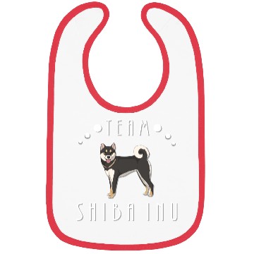 Discover Team Shiba Inu - Black and Tan Bibs