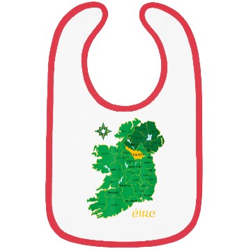 Discover Cavan Ireland County Map Eire Irish Travel Celtic Bibs