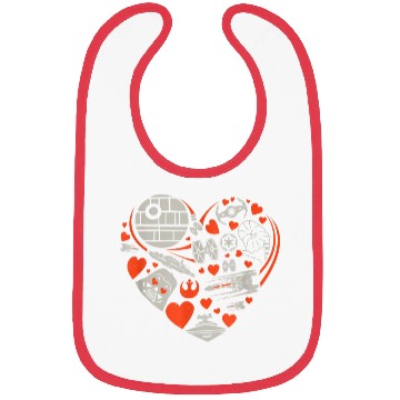 Discover Star Wars Valentine s Day Heart Galaxy Bibs