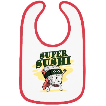 Discover Sushi Saying Rice Salmon Bibs