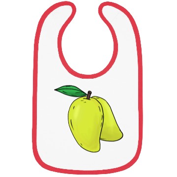 Discover Mango hand drawn fruits summer Bibs