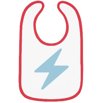 Discover Blue Lightning Bolt Bibs