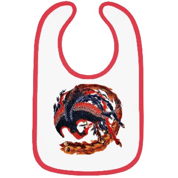 Discover Phoenix that glares in all directions by Hokusai Bibs