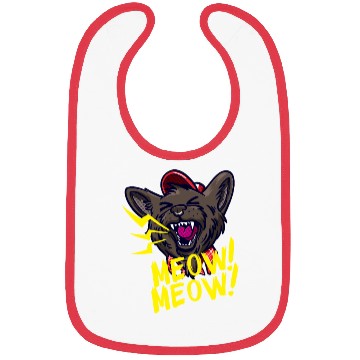Discover Animal Kitty Meow Bibs