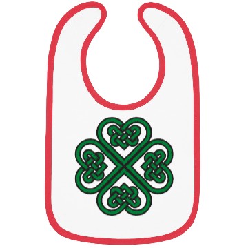 Discover Irish Celtic Knot Shamrock Heart St Patricks Day Bibs