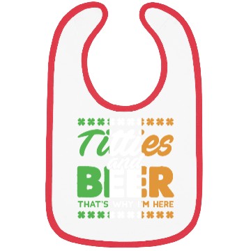 Discover Funny St. Patricks Day Irish Titties And Beer Gift Bibs