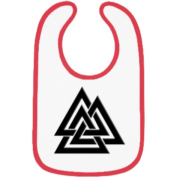 Discover Valknut Pagan Viking Germanic Triangles Symbol Bibs