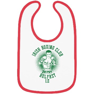 Discover Irish Boxing Club Belfast Boxer Gifts Boxing Lover Bibs
