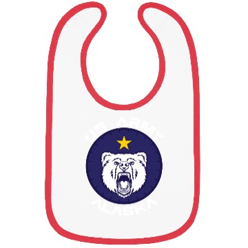 Discover Us Army Alaska Polar Bear Patch Bibs