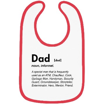 Discover Funny dad definition Bibs