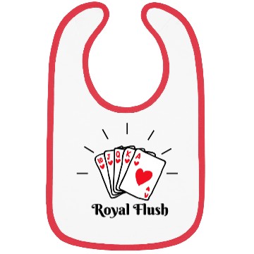 Discover Royal Flush Poker Bibs