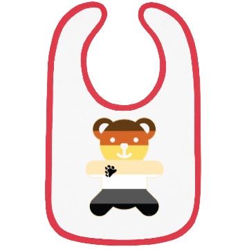 Discover Bear Brotherhood Flag Bear Gay Pride graphic Bibs