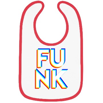 Discover Funk in Big Bold CMYK Letters Be The Meme Bibs