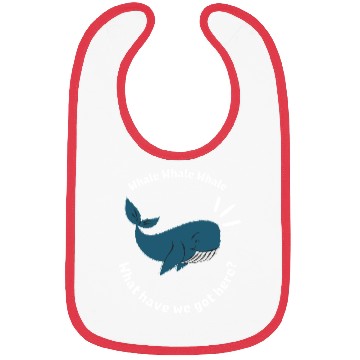 Discover Whale funny whale Bibs