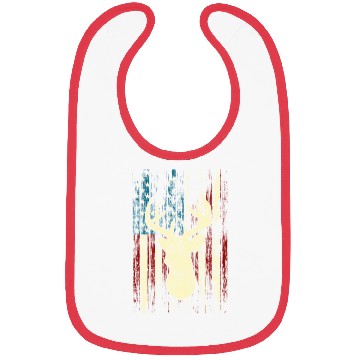 Discover Distressed Patriotic Deer Hunting American Flag Bibs