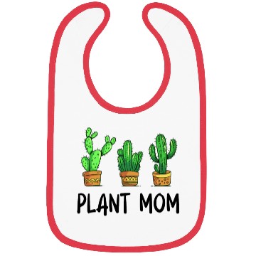 Discover Plant Mom Funny Cactus Succulent Bibs
