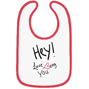 Discover Love Being you Black writing Bibs