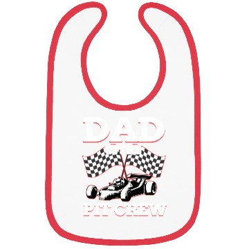 Discover Dad Of The Pit Crew Race Car Racing Bibs