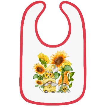 Discover Unique Sunflower Gnome For Hippies And Spring Bibs