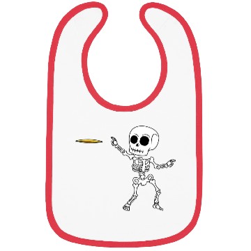 Discover Skeleton Flying Disc Golf Halloween Frisbee Bibs