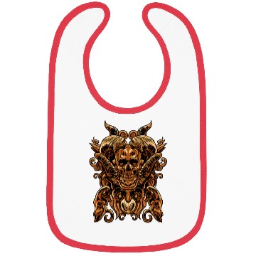 Discover Devil Skull Evil Monster Killer Satan Gift Bibs