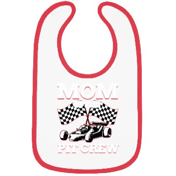 Discover Mom Of Pit Crew Race Car Racing Bibs
