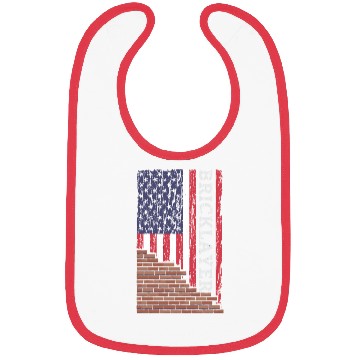 Discover Brick Mason Bricklayer Masonry Dad Us Flag Constru Bibs