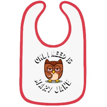 Discover Stoner Owl Stoned Owl Mary Jane night bird Bibs